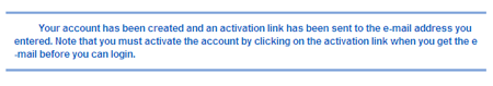 Confirmation Message